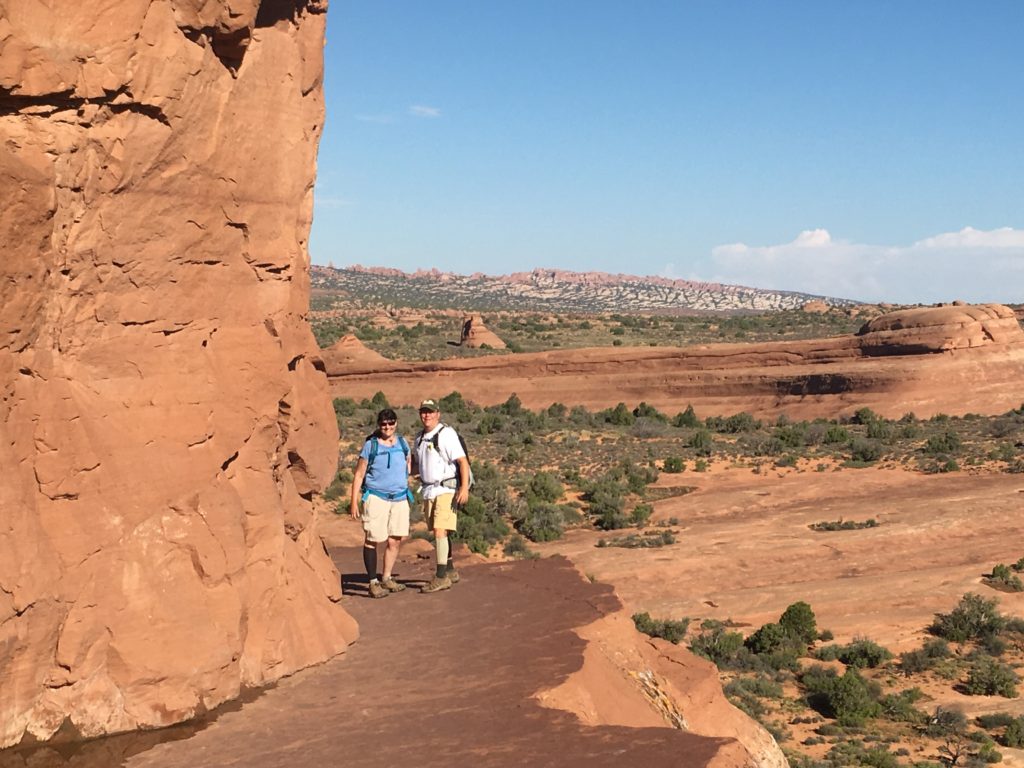 Delicate Arch trail Arches National Park