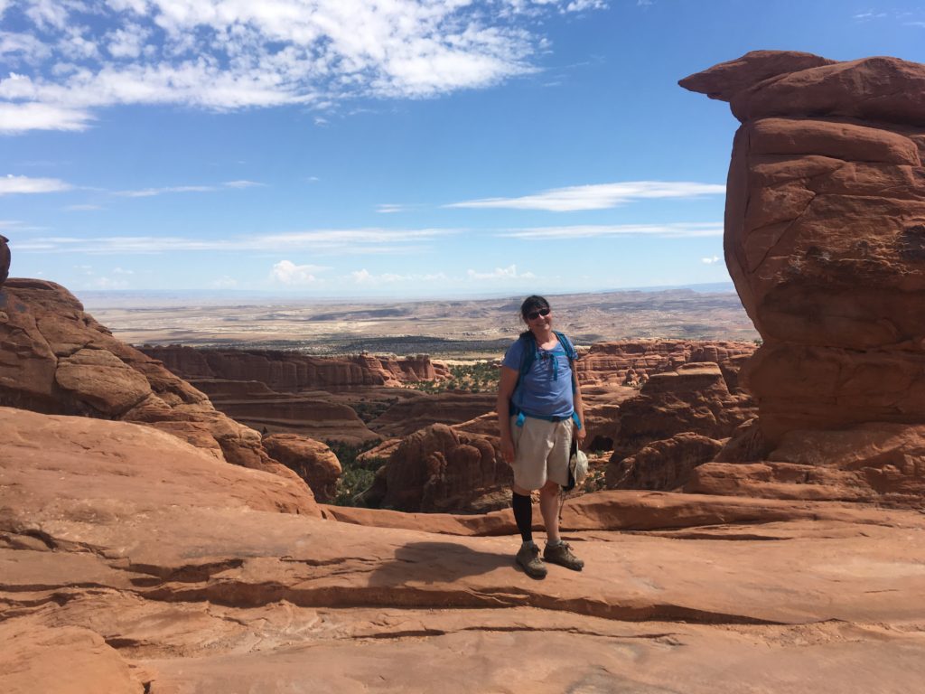 Double O Arch trail Arches National Park
