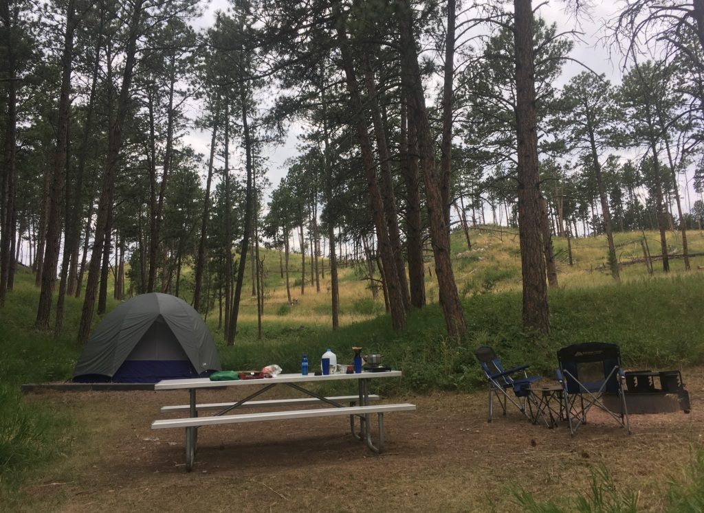 Wind Cave Campsite, Elk Mountain Campground