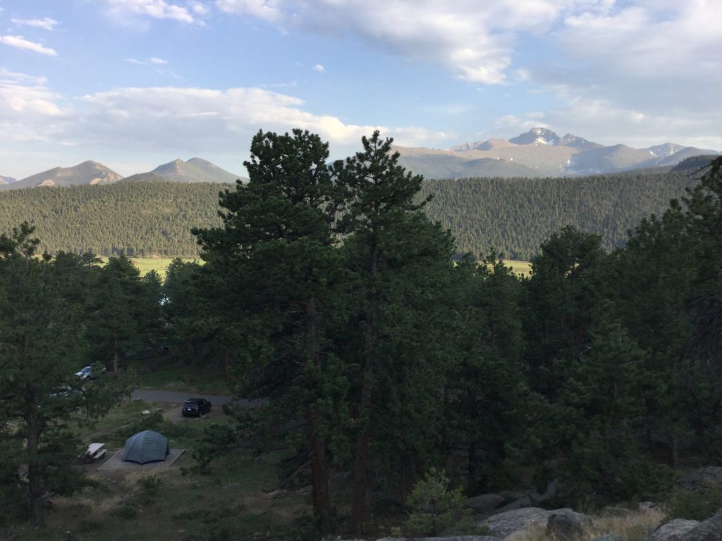 Mouraine Campground Rocky Mountain National Park