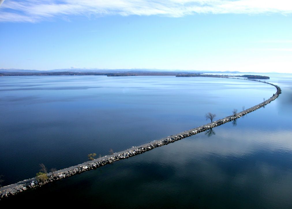 Island Line Rail Trail, Lake Champlain