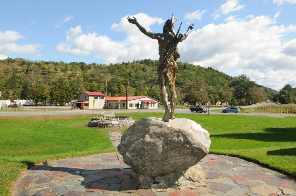 "Hail to the Sunrise" Mohawk Statue