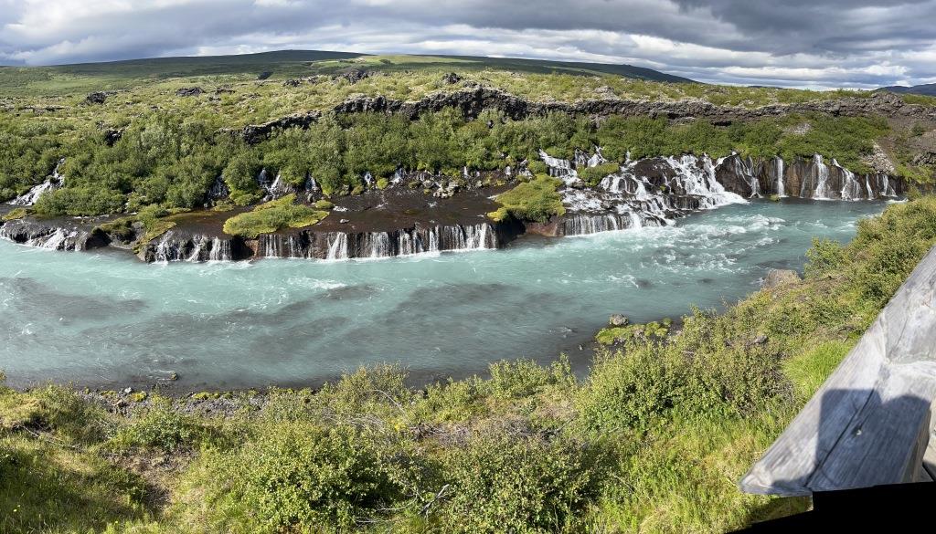 Hraunfossar waterfall 