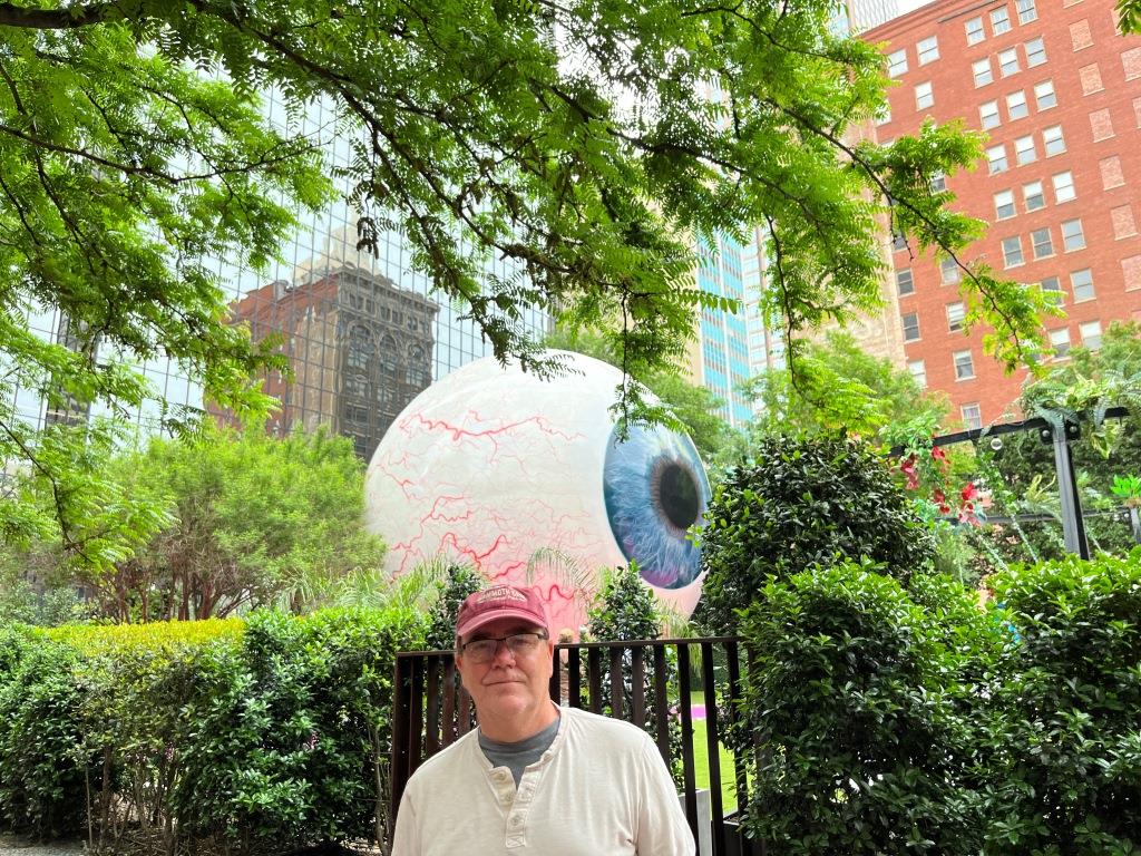 Giant eyeball sculpture dallas