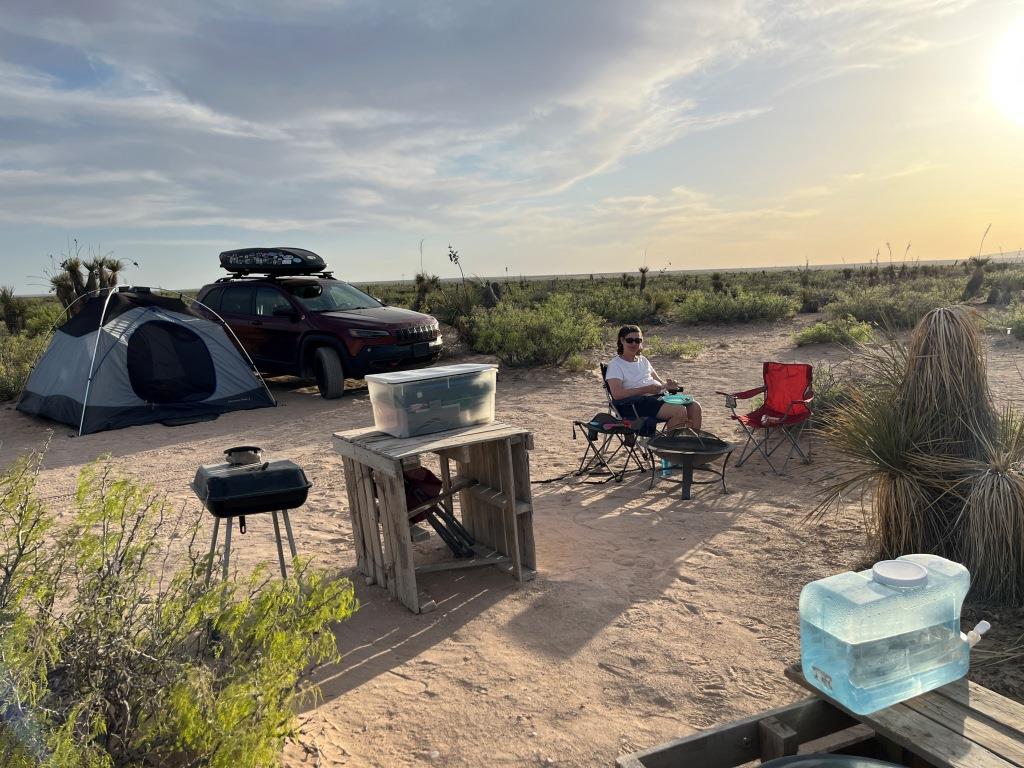 Salt Flat, Texas campsite