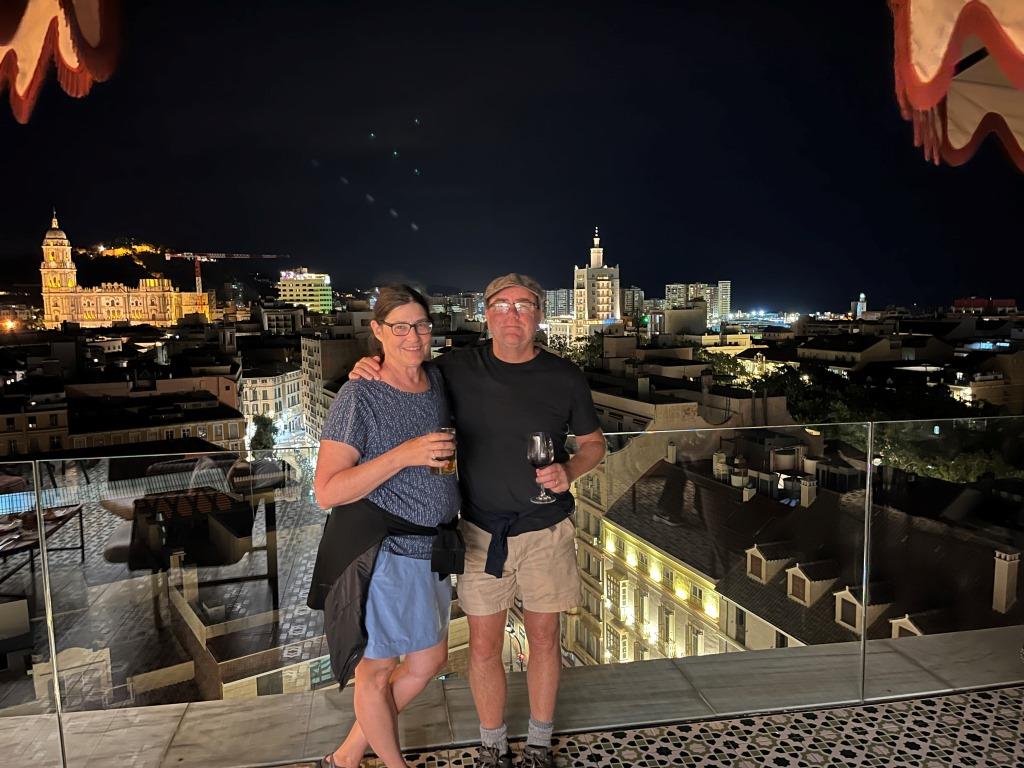 H10 hotel rooftop bar Malaga