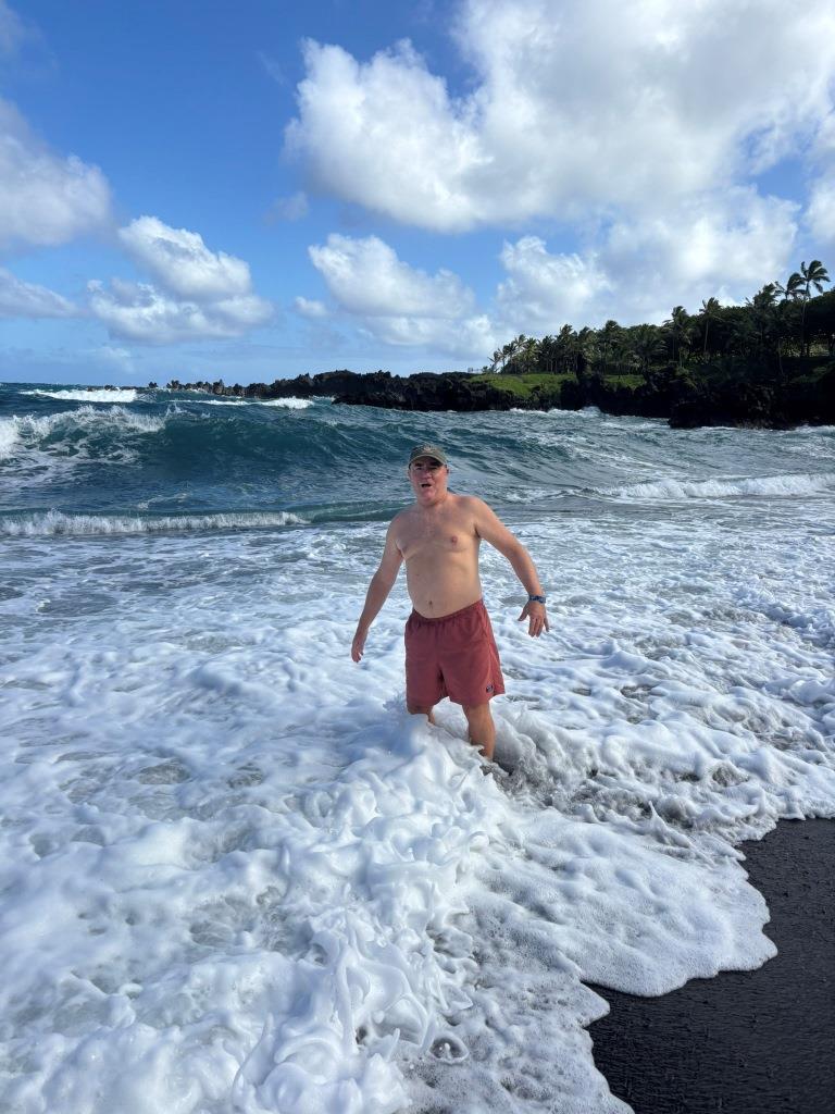 Honokalani Black Sand Beach Maui